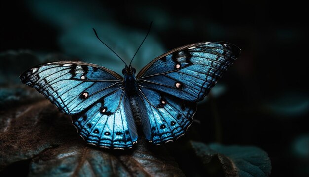 A deslumbrante asa de borboleta exibe uma elegância multicolorida vibrante gerada por IA