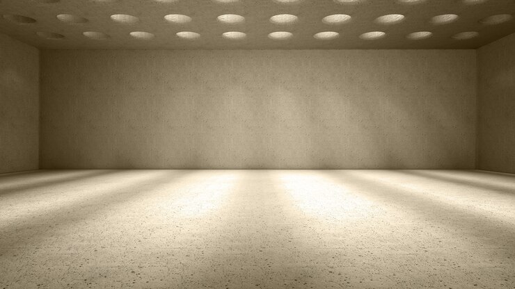 Foto grátis a luz brilha através de orifícios redondos nas sombras projetadas no teto