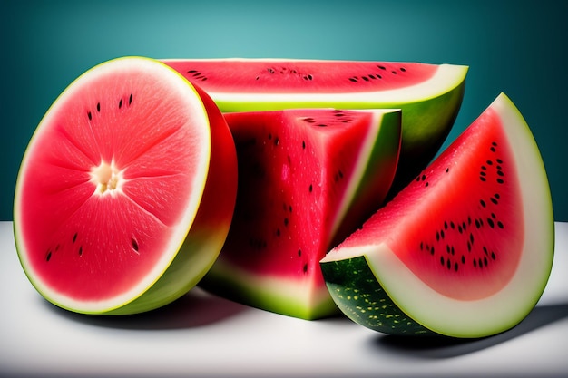 A melancia é uma fruta saudável e deliciosa.