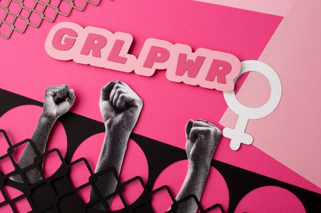 A menina impulsiona o design da vida morta
