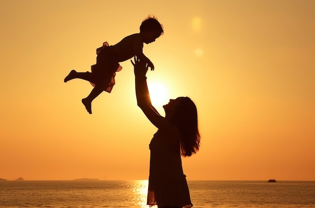 Foto grátis a relação entre uma mãe afetuosa e seu filho