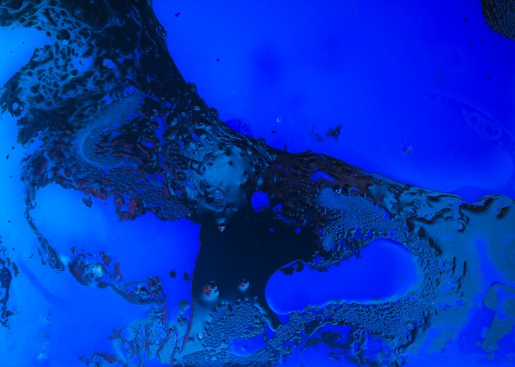Foto grátis abstrato de mistura de tintas azuis