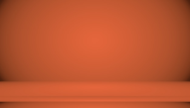 Foto grátis abstrato design de layout de fundo laranja suave, estúdio, sala, modelo da web, relatório de negócios com cor gradiente de círculo suave.