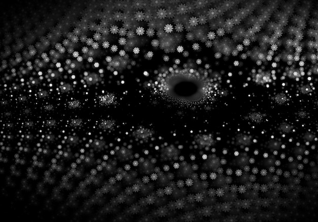 abstrato partículas fundo preto
