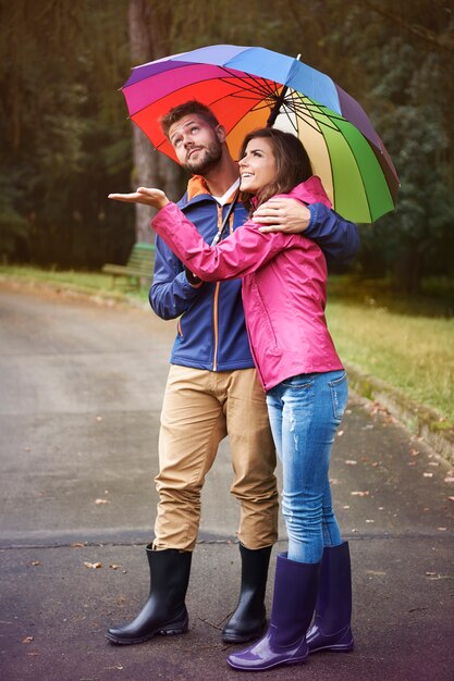 Acho que não precisamos de guarda-chuva