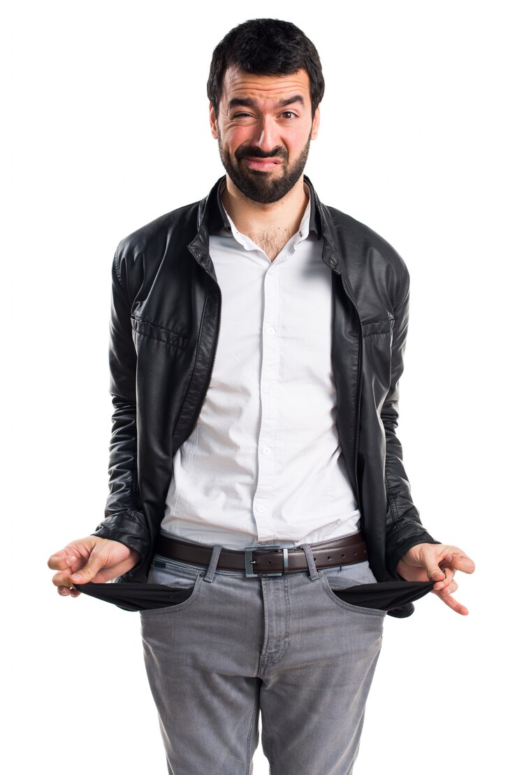 Foto grátis acidente masculino sem modelo de dívida