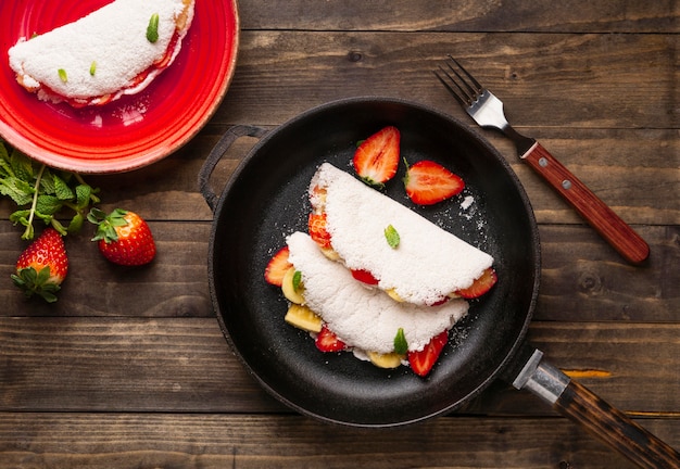 Foto grátis acima vista deliciosa comida brasileira