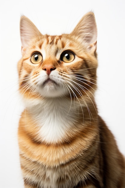 Foto grátis adorável gato relaxante dentro de casa