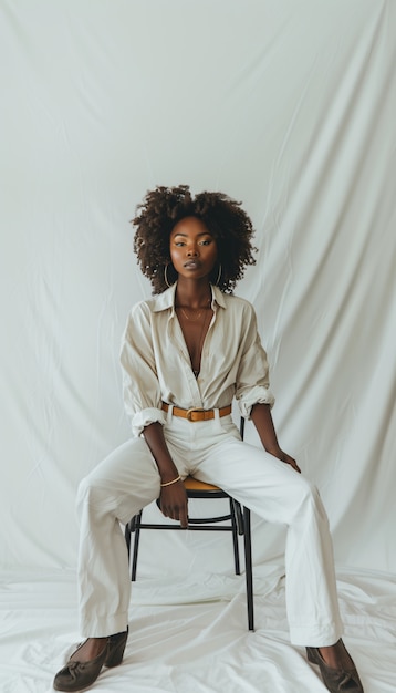 Foto grátis african woman posing in studio