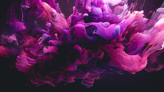 AI generativa de transição de gradiente de fundo roxo abstrato