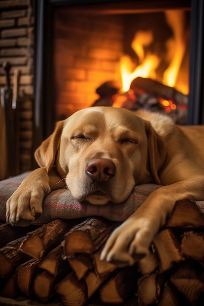 Foto grátis ai gerado de cachorro labrador retriever