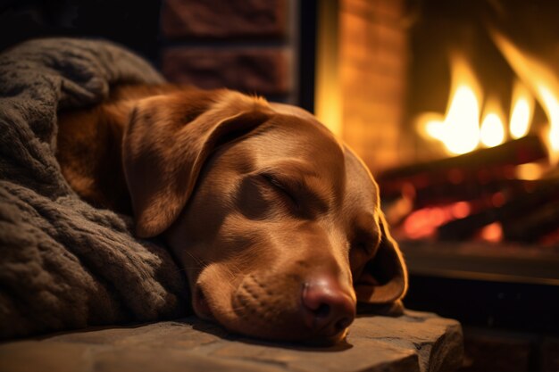 Ai gerado de um cão labrador retriever