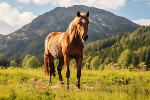 Foto grátis ai gerou uma imagem de cavalos