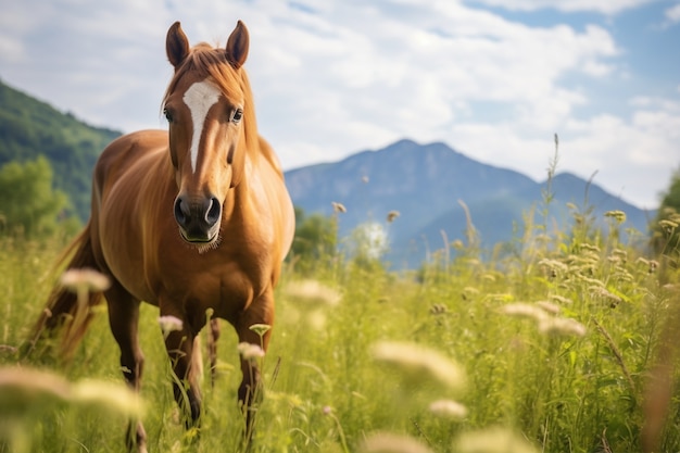 Ai gerou uma imagem de cavalos