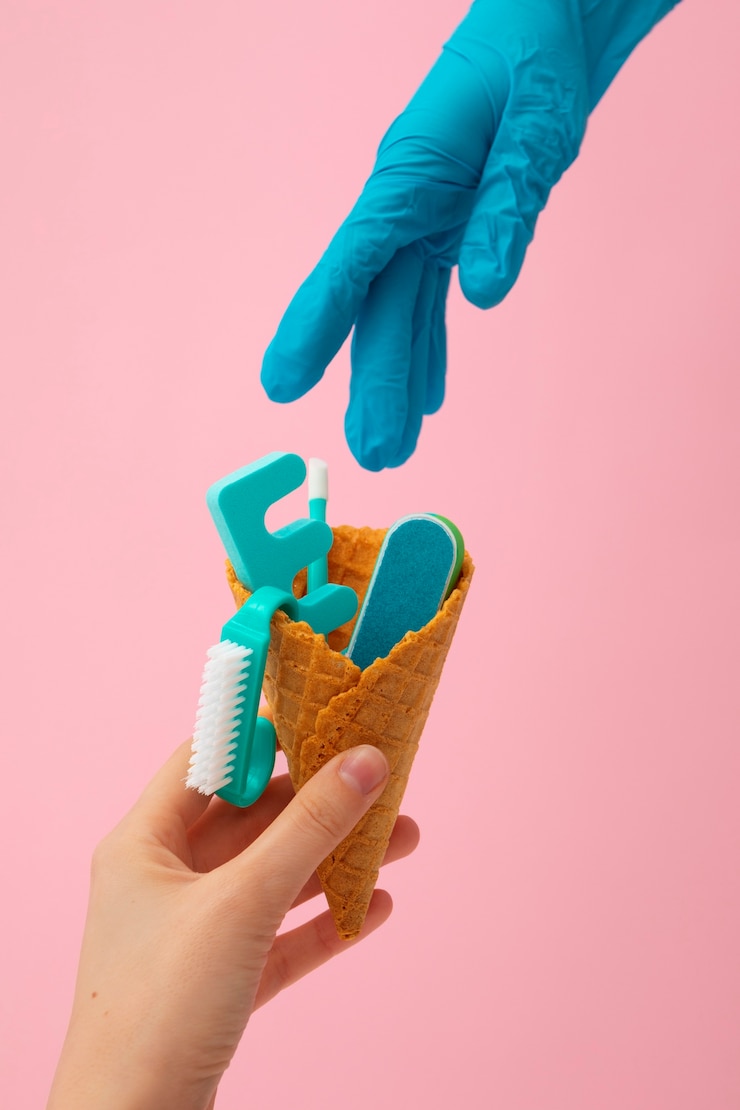 Foto grátis ainda vida de ferramentas para nail art