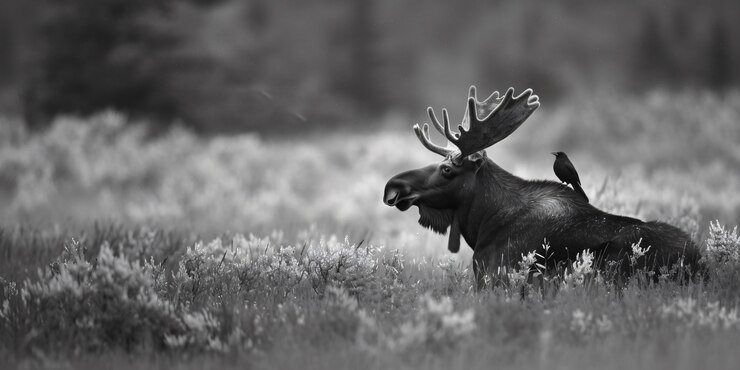 Foto grátis alces na natureza