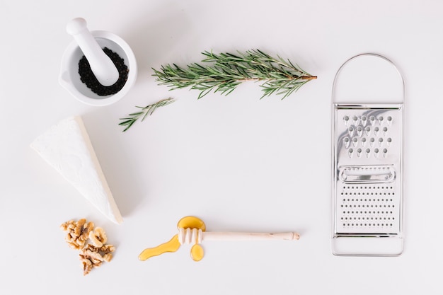 Foto grátis alimentos e utensílios