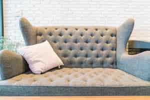 Foto grátis almofada no sofá decoração na sala de estar