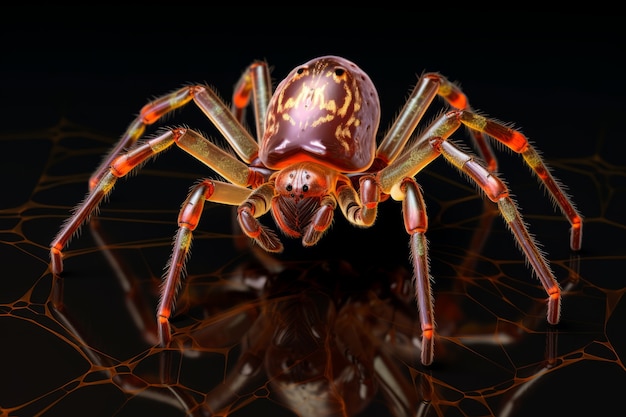 Foto grátis amber como uma aranha tridimensional