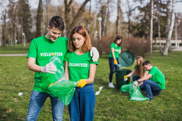 Ambiente e conceito de voluntariado