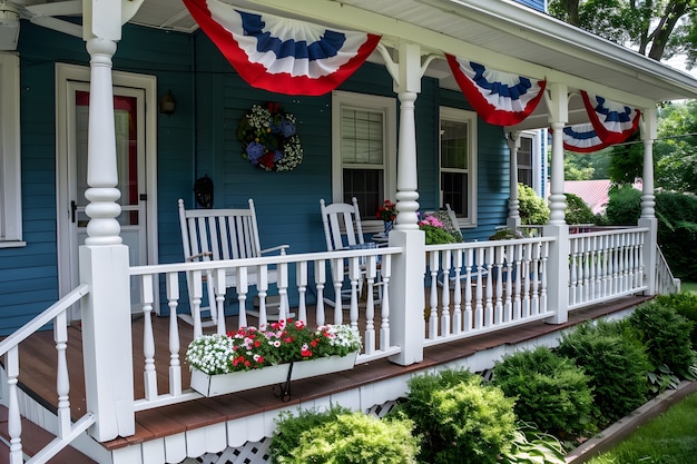 Foto grátis american colors household decorations for independence day celebration