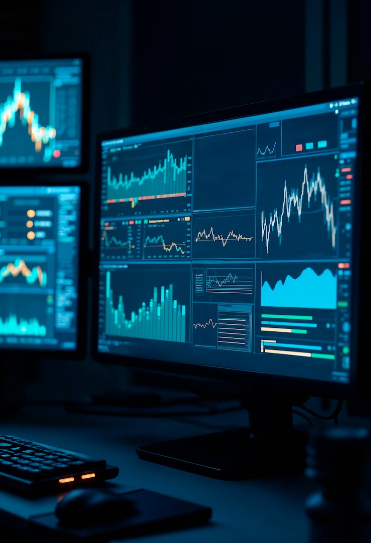 Foto grátis análise de dados dos mercados financeiros