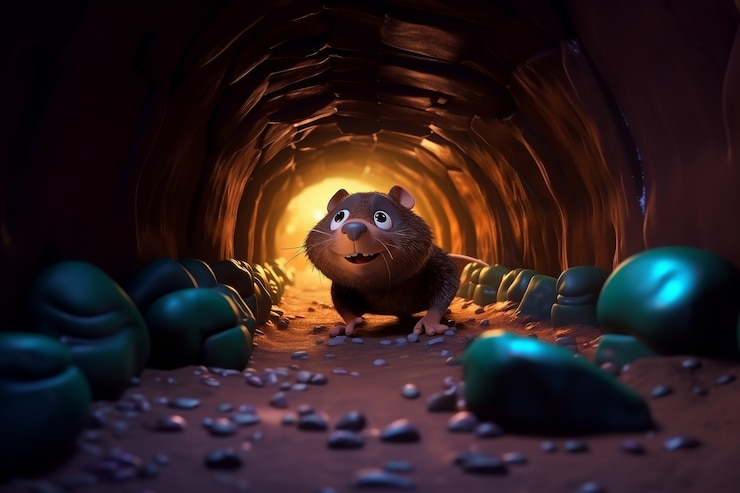 Foto grátis animais selvagens de desenho animado em 3d na natureza