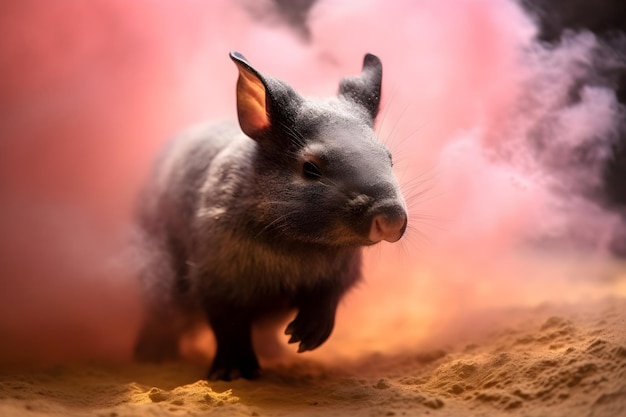 Foto grátis animal coberto de cores claras papel de parede de pó sagrado