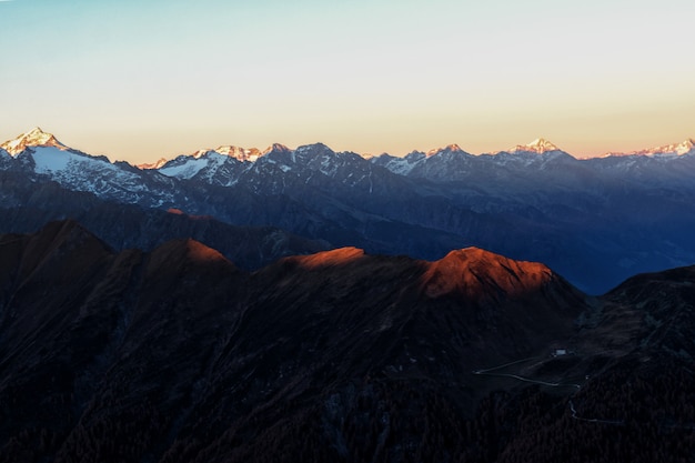 Foto grátis antena das montanhas