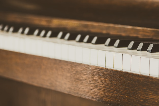 Foto grátis antigas teclas de piano vintage