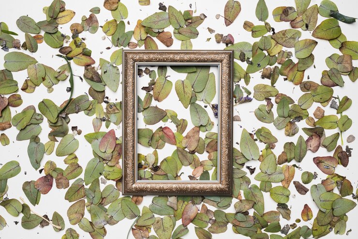 Foto grátis apartamento leigos de quadro com conceito floral