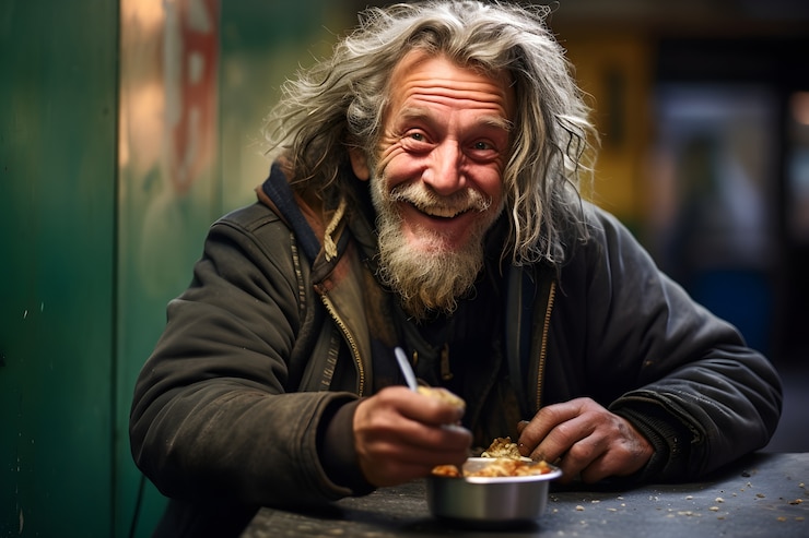 Foto grátis apoio da comunidade e bondade das pessoas retratadas em uma cena de estilo cinematográfico