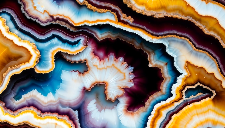 Foto grátis aproximar-se da textura colorida das pedras preciosas