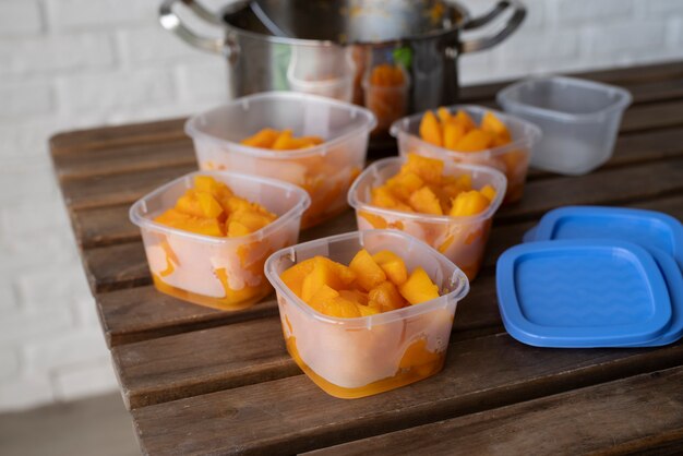 Aproxime-se do método de preservação de alimentos