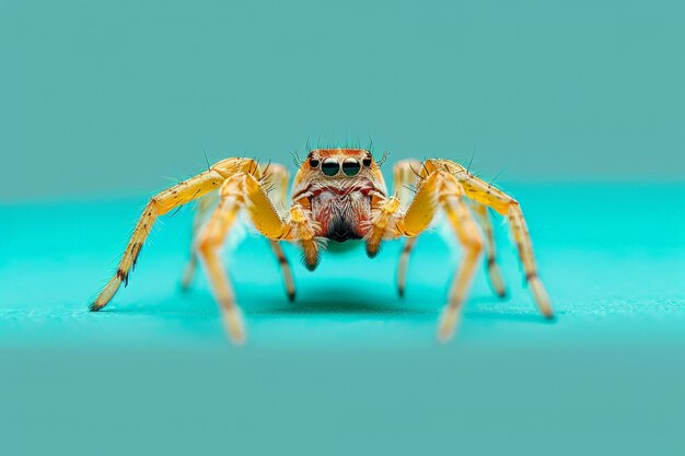 Aranha em ambiente de estúdio