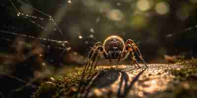 Foto grátis aranha realista na natureza