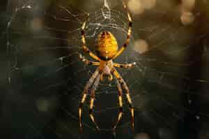 Foto grátis aranha realista na natureza