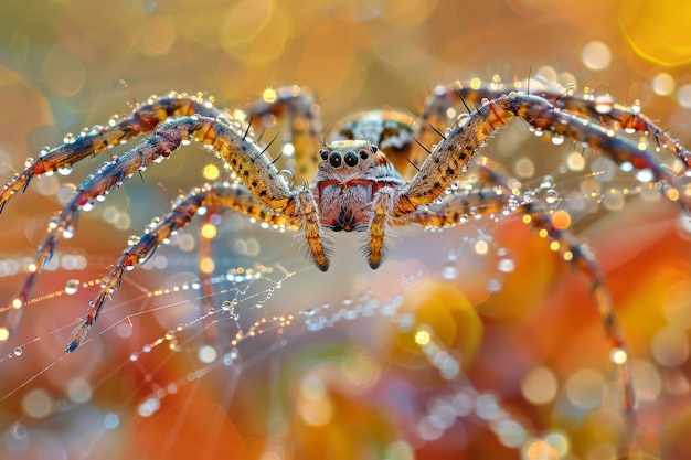 Foto grátis aranha realista na natureza