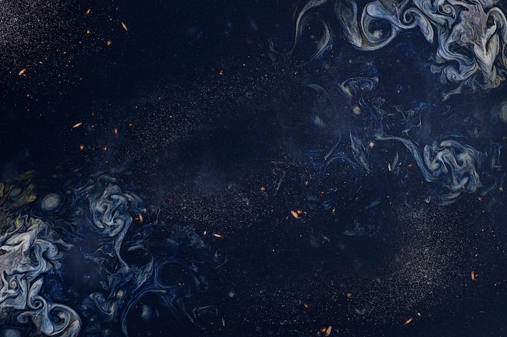 Foto grátis arco-íris abstrato de arte fumegante azul marinho