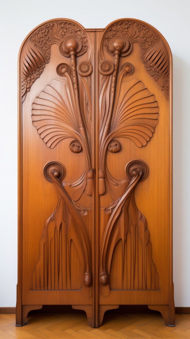 Foto grátis armário ornamentado em estilo art nouveau
