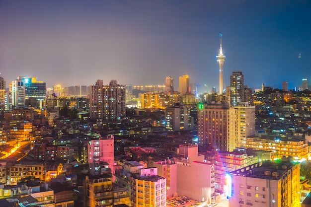 Arquitetura bonita que constrói a arquitectura da cidade da cidade de macau