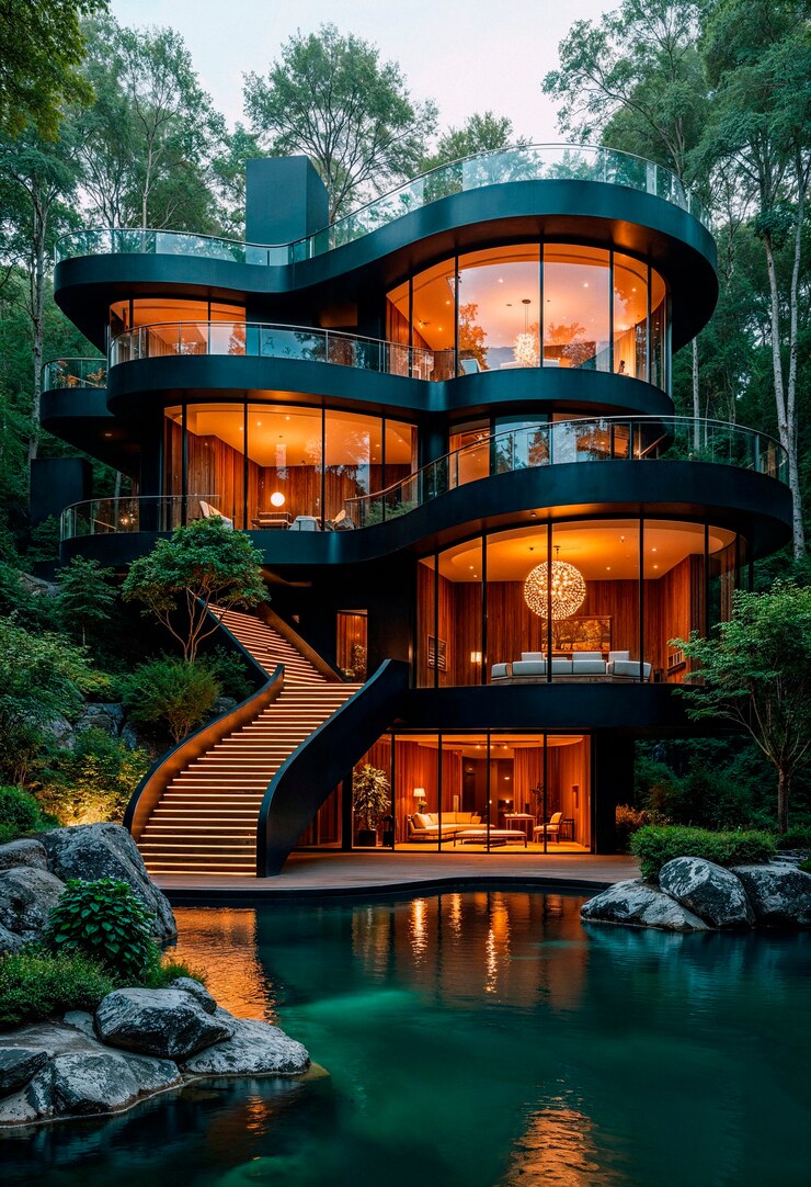 Foto grátis arquitetura de luxo design exterior