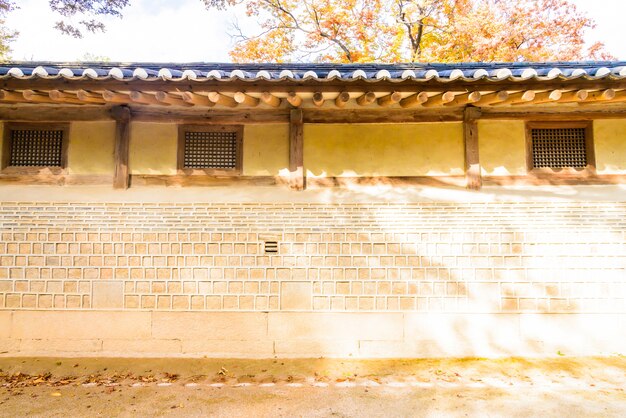 Arquitetura, em, Changdeokgung, palácio, em, cidade seul, em, coréia