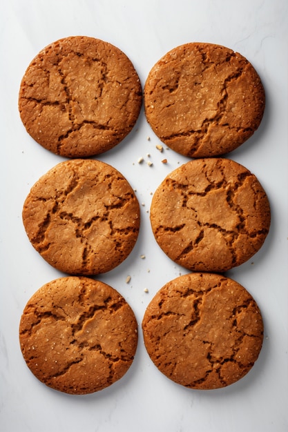 Foto grátis arranjo de biscoitos deliciosos de vista de cima