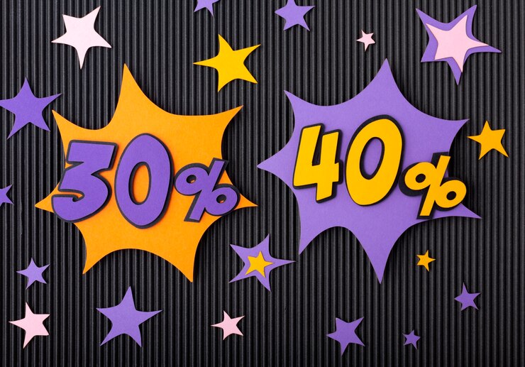Foto grátis arranjo de black friday em papel
