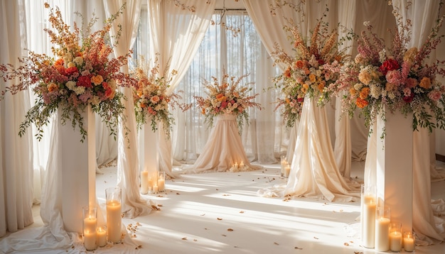 Arranjo de casamento elegante.