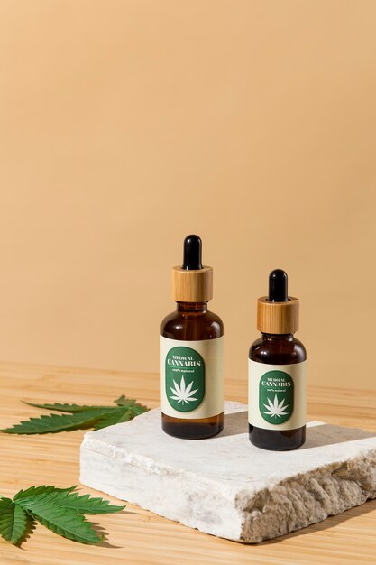 Arranjo de conta-gotas de óleo Cbd