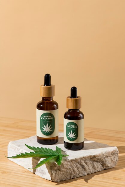 Arranjo de conta-gotas de óleo Cbd