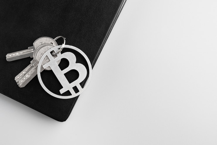 Foto grátis arranjo de natureza morta com criptomoeda