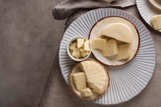 Arranjo de queijo paneer tradicional